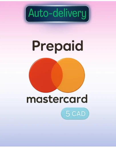 ПРЕДОПЛАЧЕННАЯ MASTERCARD 5 CAD МГНОВЕННАЯ ДОСТАВКА