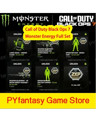 НАБОР MONSTER ENERGY BUNDLE CoD BLACKOPS 7