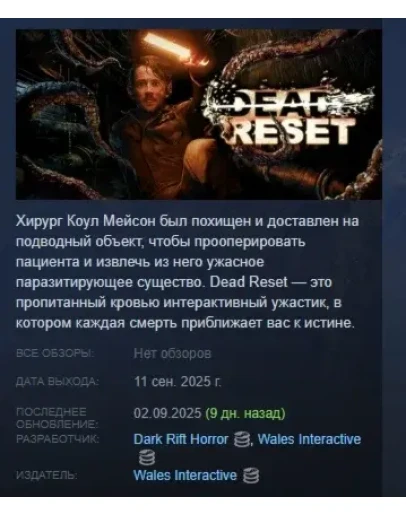 Dead Reset АВТОДОСТАВКА STEAM РОССИЯ