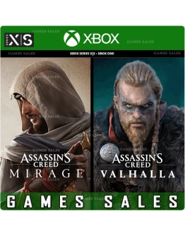 ASSASSINS CREED MIRAGE + VALHALLA BUNDLEXBOXКЛЮЧ ASSASSINS CREED MIRAGE + VALHALLA BUNDLEXBOXКЛЮЧ