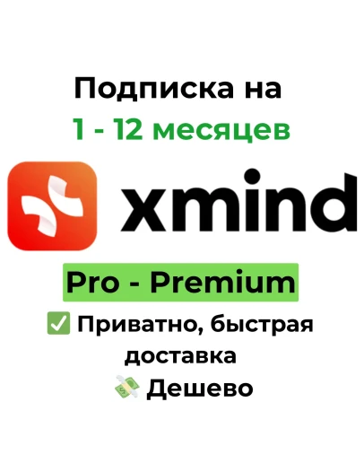 Подписка Xmind Pro/Premium 1 месяц