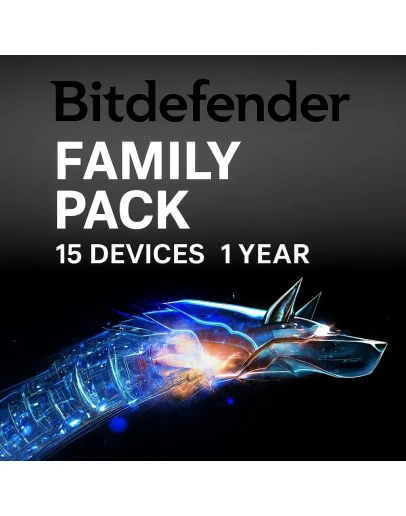 Bitdefender Family Pack 15 устройств 1 год