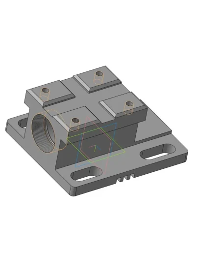 МЧ00.04.00.004 корпус 3D модель в компасе