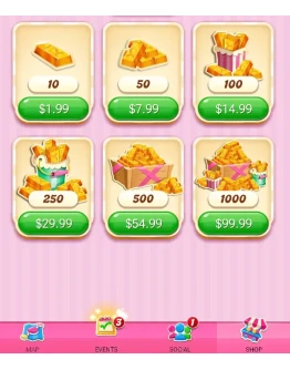 Пополнение золотых слитков Candy Crush Saga со скидками Пополнение золотых слитков Candy Crush Saga со скидками