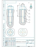 Чертежи болтового и шпилечного соединения М20