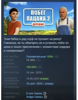 Побег Пацана 2: Деревня АВТОДОСТАВКА STEAM РОССИЯ