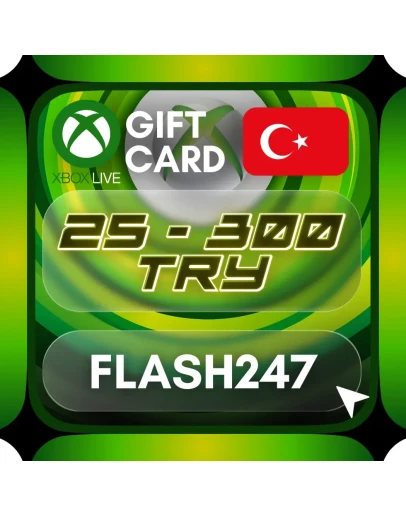 Подарочная карта Xbox Live TR 25300 TRY АВТО 24/7