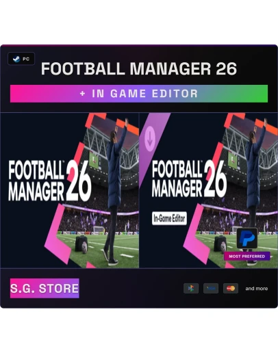 Football Manager 26 + In Game Editor Steam Offline