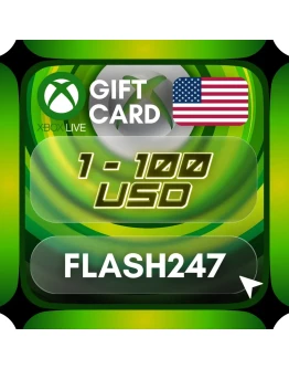 Подарочная карта Xbox Live (США) 1100 долларов США