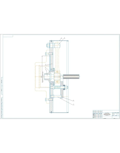 Чертеж приспособления для расточки и шлифовки шатунов
