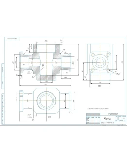 МЧ00.03.00.01 корпус - чертеж детали МЧ00.03.00.01 корпус - чертеж детали