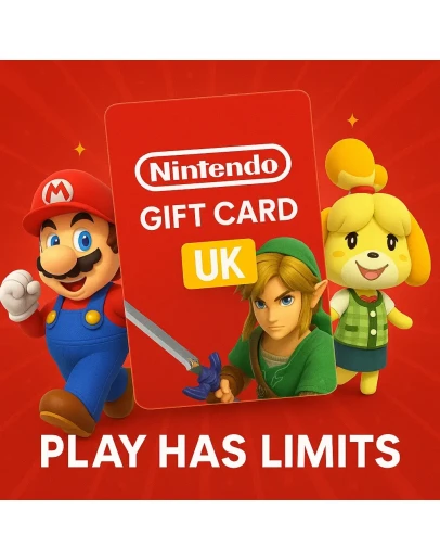 Nintendo Gift Cards 15-100 GBR UK