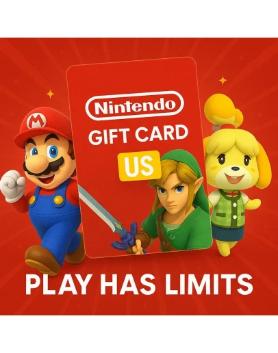 Nintendo Gift Cards 10-50 USD US