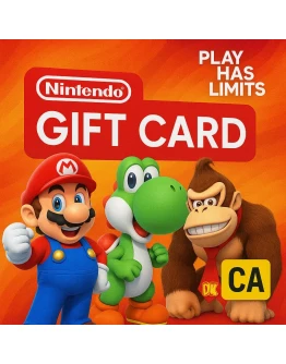 Nintendo Gift Cards 10-99 CAD CA