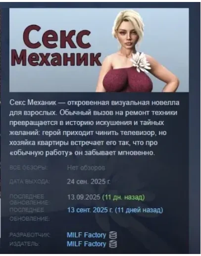Pussy Mechanic Секс Механик АВТОДОСТАВКА STEAM РОССИЯ