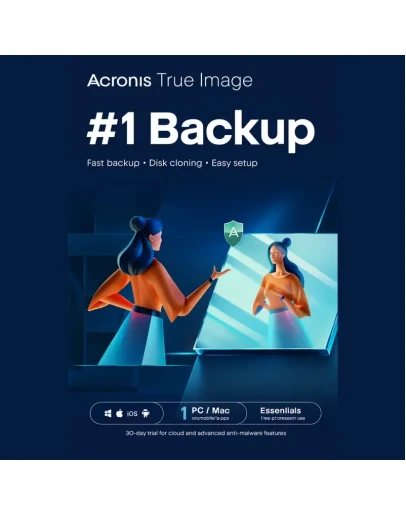 Acronis True Image Essentials 1 компьютер 1 год Acronis True Image Essentials 1 компьютер 1 год