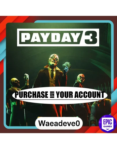 PAYDAY 3 ПК Покупка на ваш аккаунт Epic Games PAYDAY 3 ПК Покупка на ваш аккаунт Epic Games