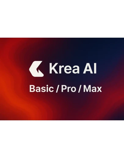 План Krea AI Basic/Pro/Max на 1 месяц