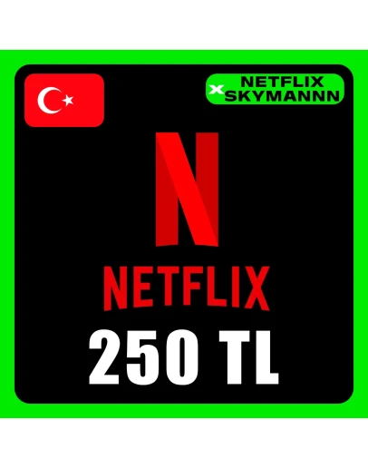 АВТО Карта пополнения Netflix 250 TL ТУРЦИЯ 24/7