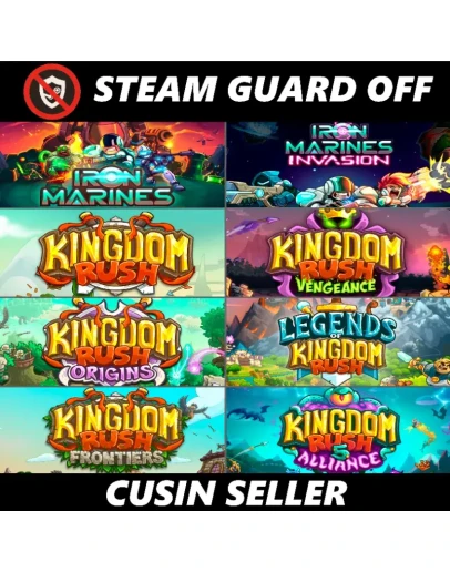 Общий аккаунт ВСЕ ЧАСТИ Kingdom Rush Без Guard