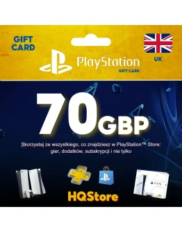 🔥 Карта PSN 70 фунтов (Великобритания) | Подарок