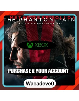 METAL GEAR SOLID V: THE PHANTOM PAIN xbox ваша учетная