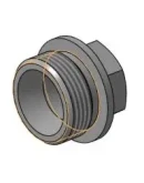 14.001 заглушка - чертеж и 3D модель