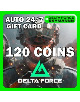 АВТО КАРТА ПОПОЛНЕНИЯ 120 DELTA COINS DELTA FORCE 24/7 АВТО КАРТА ПОПОЛНЕНИЯ 120 DELTA COINS DELTA FORCE 24/7