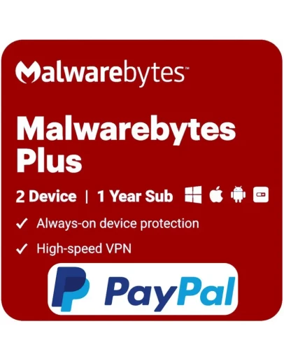 Malwarebytes Plus 2 устройство 1 год