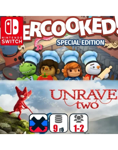 Unravel Two + Overcooked | Nintendo Switch