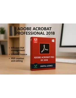 Adobe Acrobat Pro 2018  Windows 1 Device  Lifetime