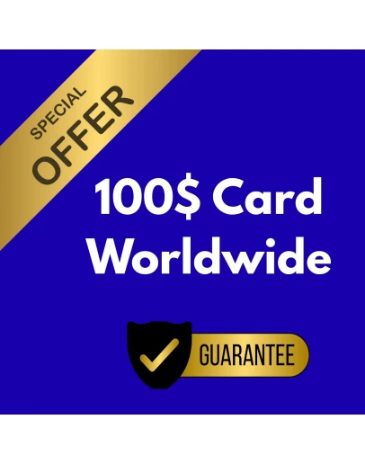 Карта Global Card номиналом 100 для оплаты любых услуг