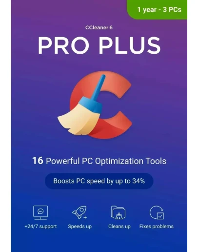 CCleaner Professional Plus (2025)– 3 устройства / 1 год