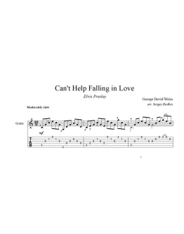 Can't Help Falling in Love-Элвис Пресли-ноты для гитары Can't Help Falling in Love-Элвис Пресли-ноты для гитары