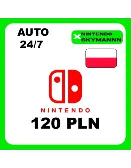 АВТО КАРТА ПОПОЛНЕНИЯ Nintendo eShop 120 PLN ПОЛЬША