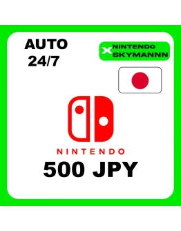 АВТО КАРТА ПОПОЛНЕНИЯ Nintendo eShop 500 JPY ЯПОНИЯ