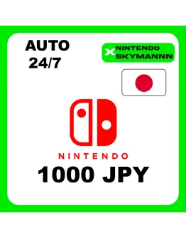 АВТО КАРТА ПОПОЛНЕНИЯ Nintendo eShop 1000 JPY ЯПОНИЯ