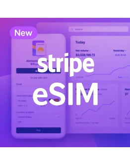 Stripe eSIM для регестрации в сервисе