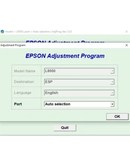 Epson L8050 Adjustment Program