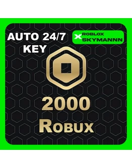 2000 ROBUX КАРТА ПОПОЛНЕНИЯ ROBLOX GLOBAL АВТО 24/7