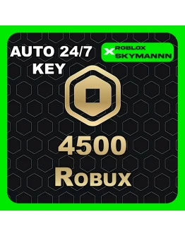 4500 ROBUX КАРТА ПОПОЛНЕНИЯ ROBLOX GLOBAL АВТО 24/7