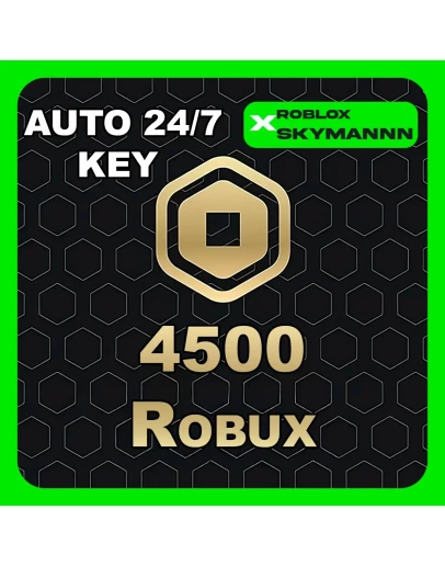 4500 ROBUX КАРТА ПОПОЛНЕНИЯ ROBLOX GLOBAL АВТО 24/7