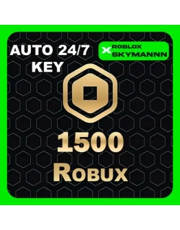 1500 ROBUX КАРТА ПОПОЛНЕНИЯ ROBLOX GLOBAL АВТО 24/7