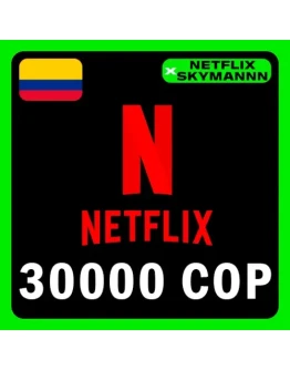АВТО Карта пополнения Netflix 30000 COP КОЛУМБИЯ 24/7