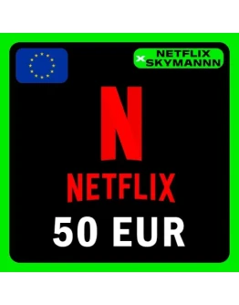 АВТО Карта пополнения Netflix 50 EUR ЕВРОПА 24/7