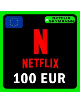 АВТО Карта пополнения Netflix 100 EUR ЕВРОПА 24/7