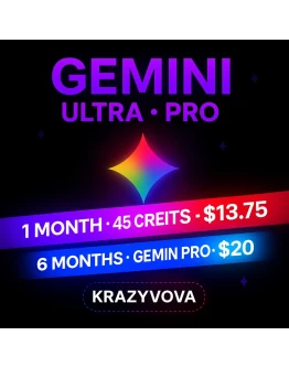 Аккаунты Gemini AI Планы Pro и Ultra + 2 ТБ