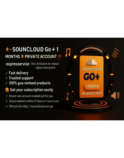 SOUNDCLOUD Go+ 1 МЕСЯЦ ЧАСТНЫЙ АККАУНТ