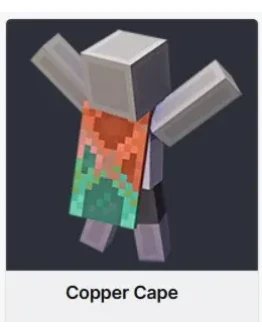 МАЙНКРАФТCopper CapeПЛАЩ СКИНJAVA &amp BEDROCK /GLOBAL