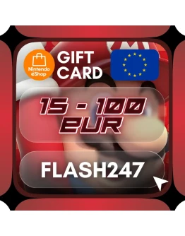 Nintendo eShop Подарочная карта 15 -100 EUR (Европа)